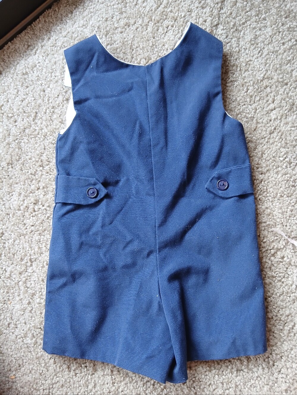 Vintage Set of Boys Rompers with Horse Applique & Champ Overalls - Picture 4 of 11